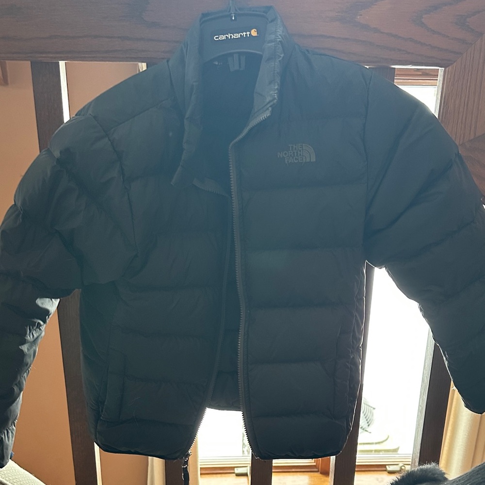 The North Face Kid’s Dark Gray Puffer Jacket